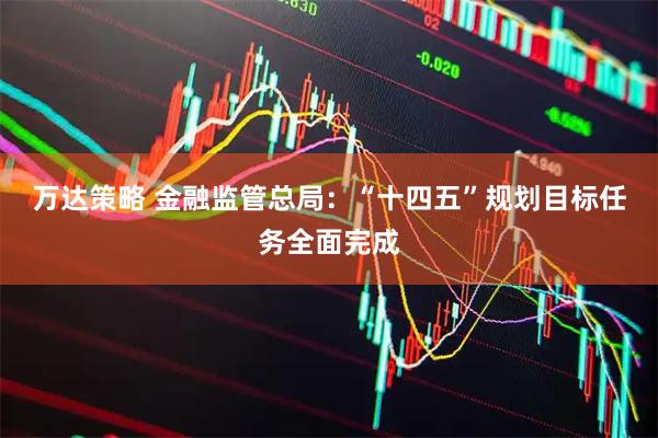 万达策略 金融监管总局：“十四五”规划目标任务全面完成