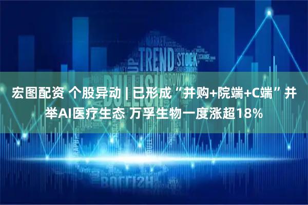 宏图配资 个股异动 | 已形成“并购+院端+C端”并举AI医疗生态 万孚生物一度涨超18%