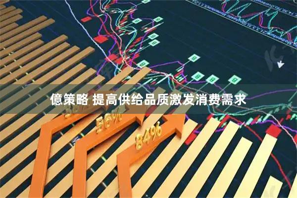 億策略 提高供给品质激发消费需求